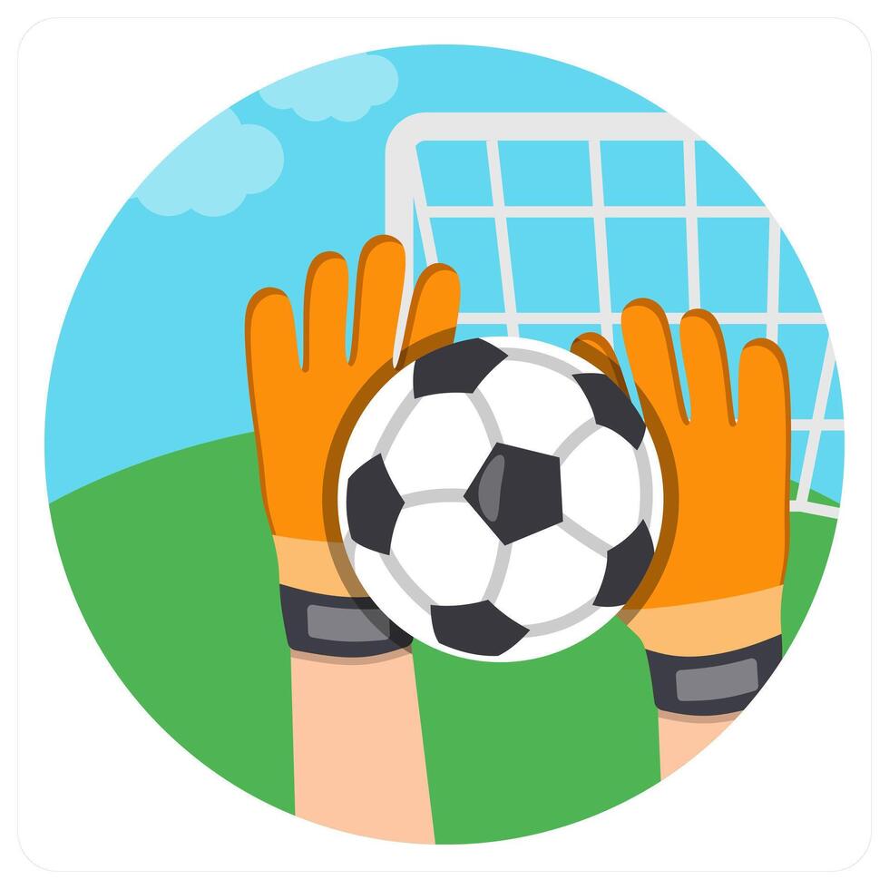 Prevent a Goal icon concept design vector