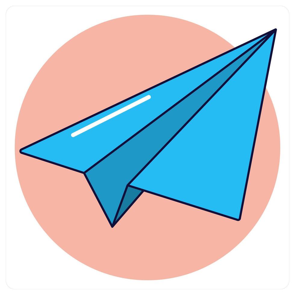 Paper Plane icon concept design vector