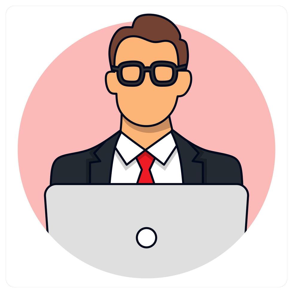 Working Man icon concept design vector