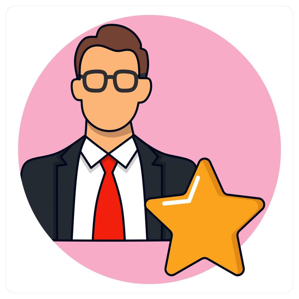 Best Employee and star employee icon concept design vector