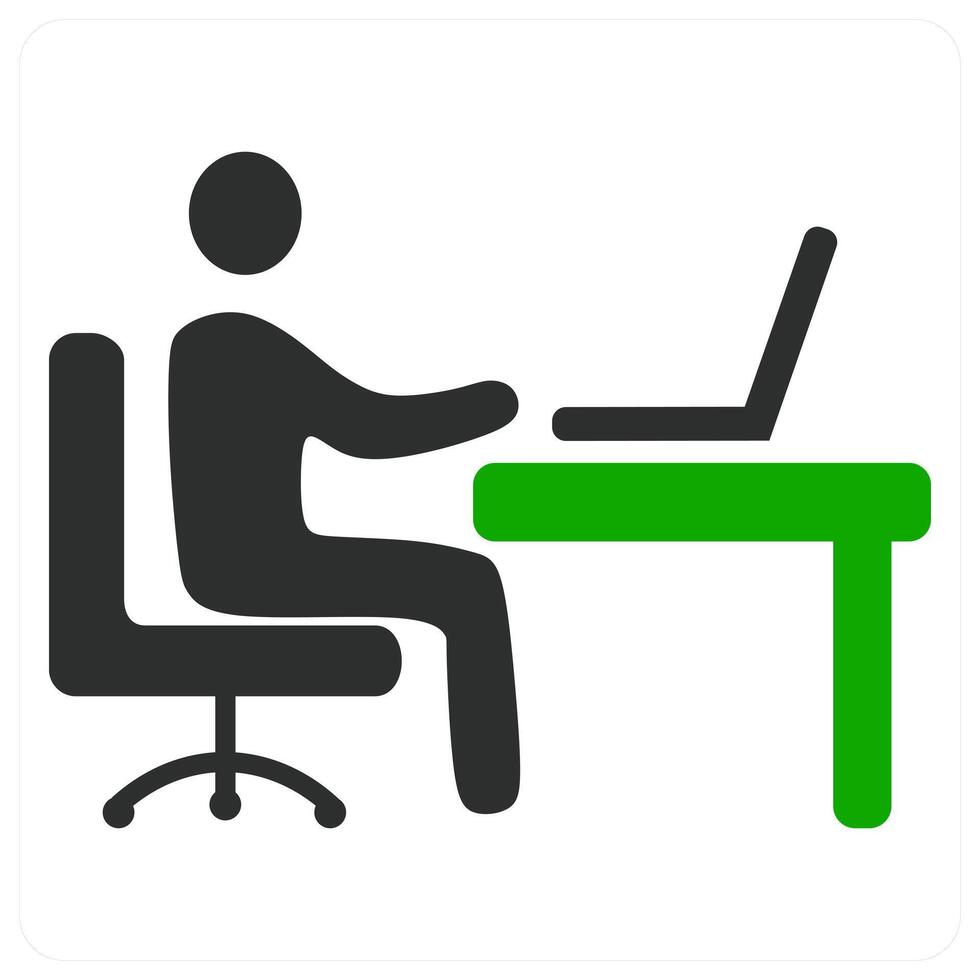 Office Work and table concept design vector