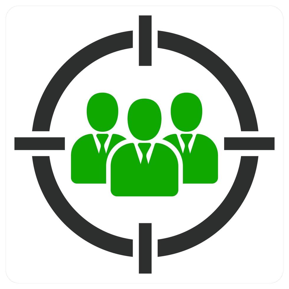 Target Audience icon concept design vector