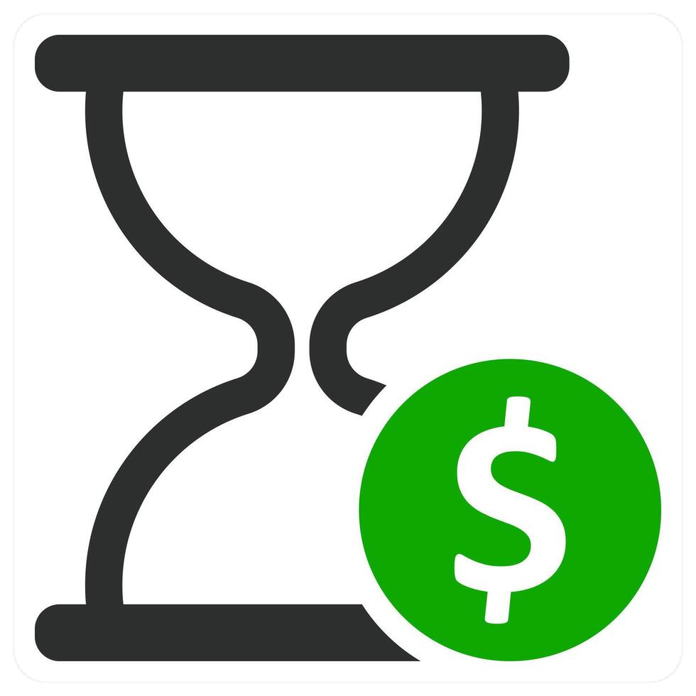 Time Is Money icon concept design vector