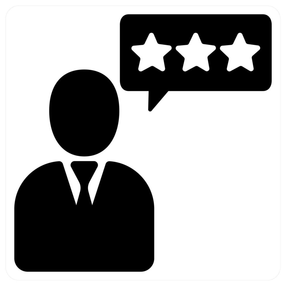 Best Feedback icon concept design in black color vector