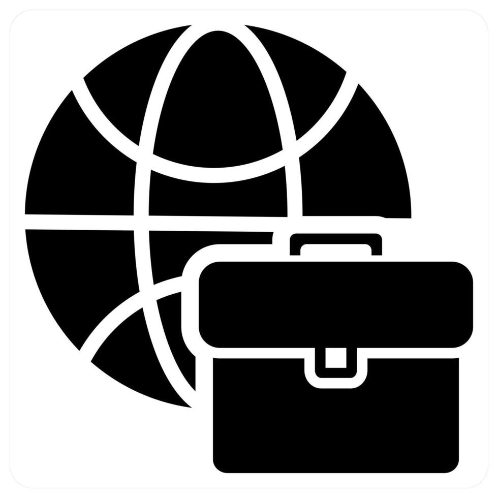 International Business design in black color vector