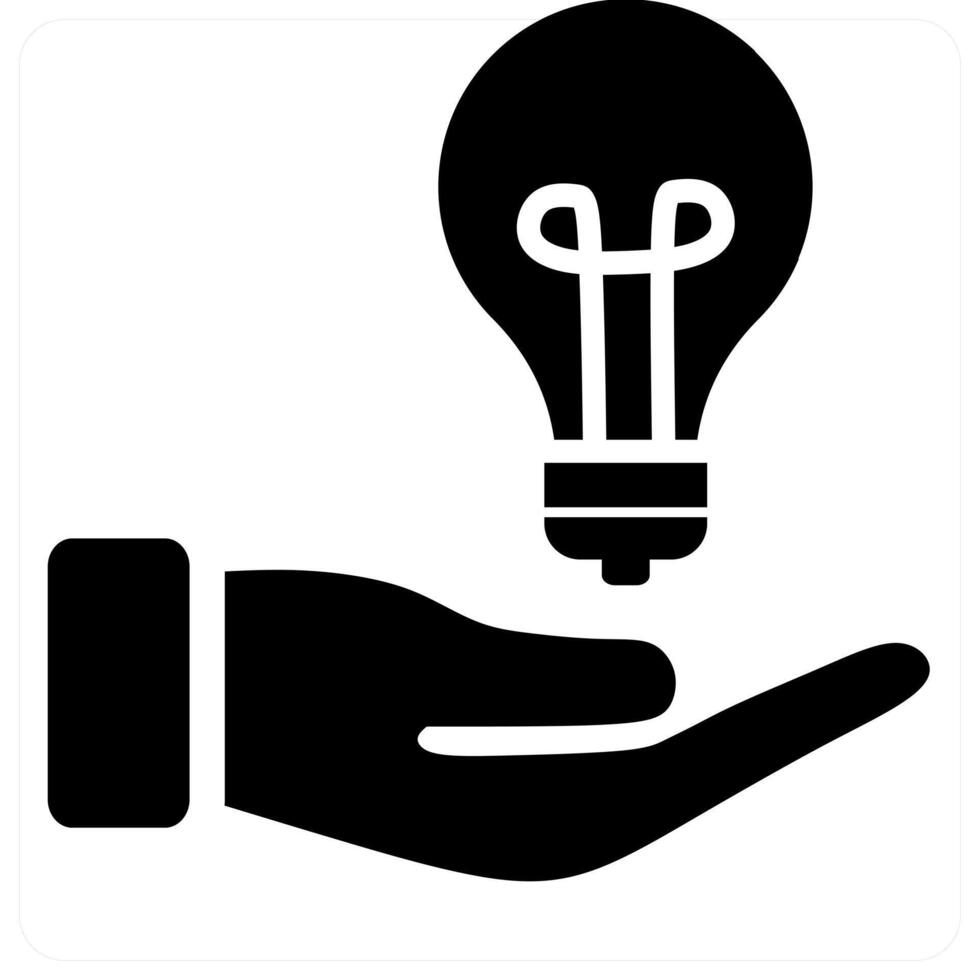 Idea concept design in black color vector