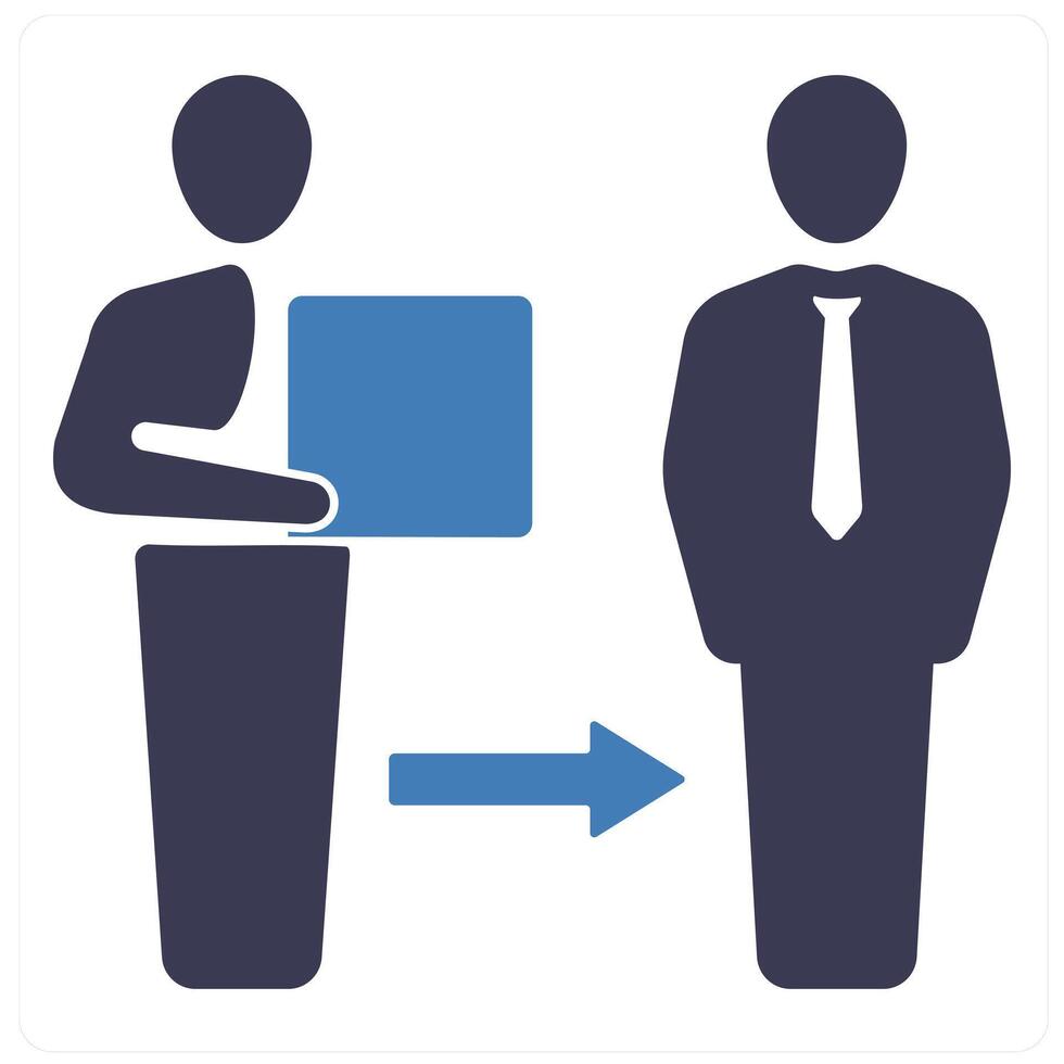 Delivery and parcel icon concept in blue filled color vector