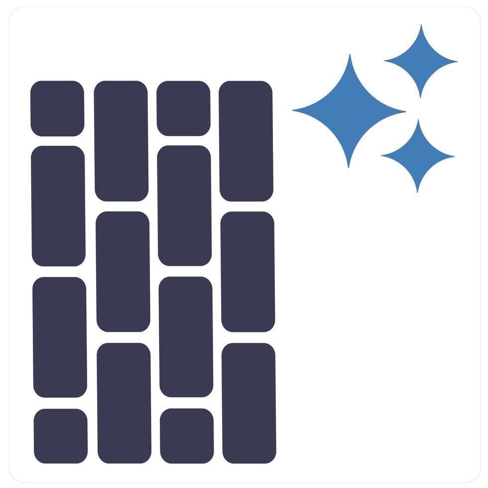 Floor and paving icon concept in blue filled color vector
