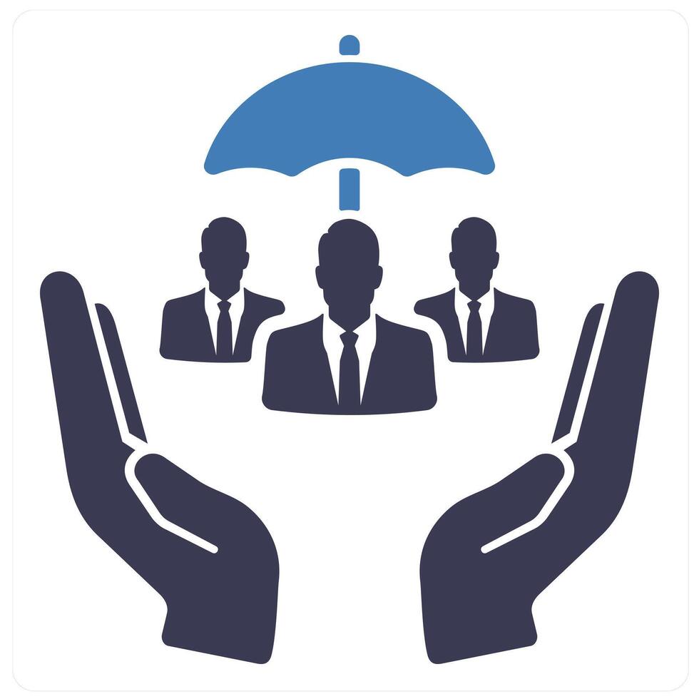 Social Security in blue filled color vector