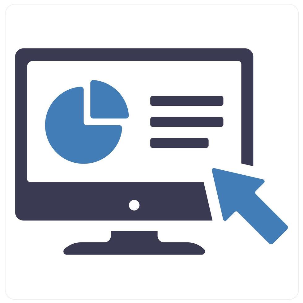 User Interface and ui controls icon concept in blue filled color vector