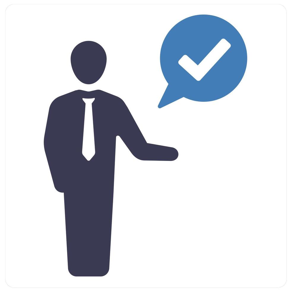 Pronunciation and speak icon concept in blue filled color vector