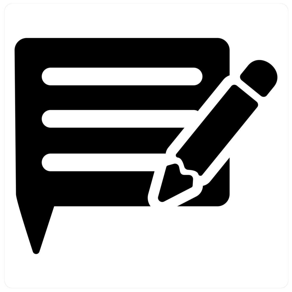 Feedback and ratings icon concept in black filled color vector