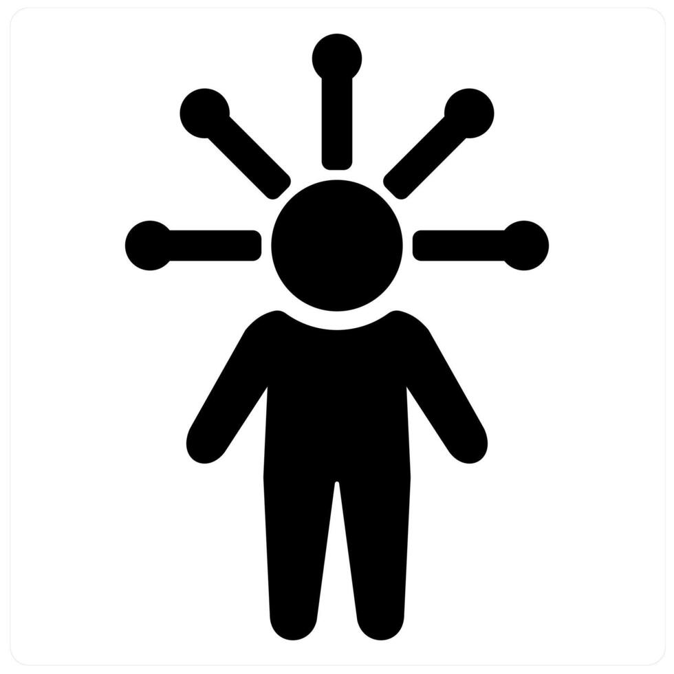 Multi Tasking and support icon concept in black filled color vector