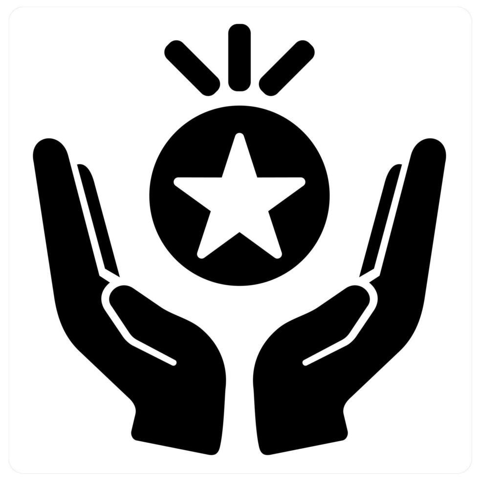 Perks And Bonuses icon concept in black filled color vector