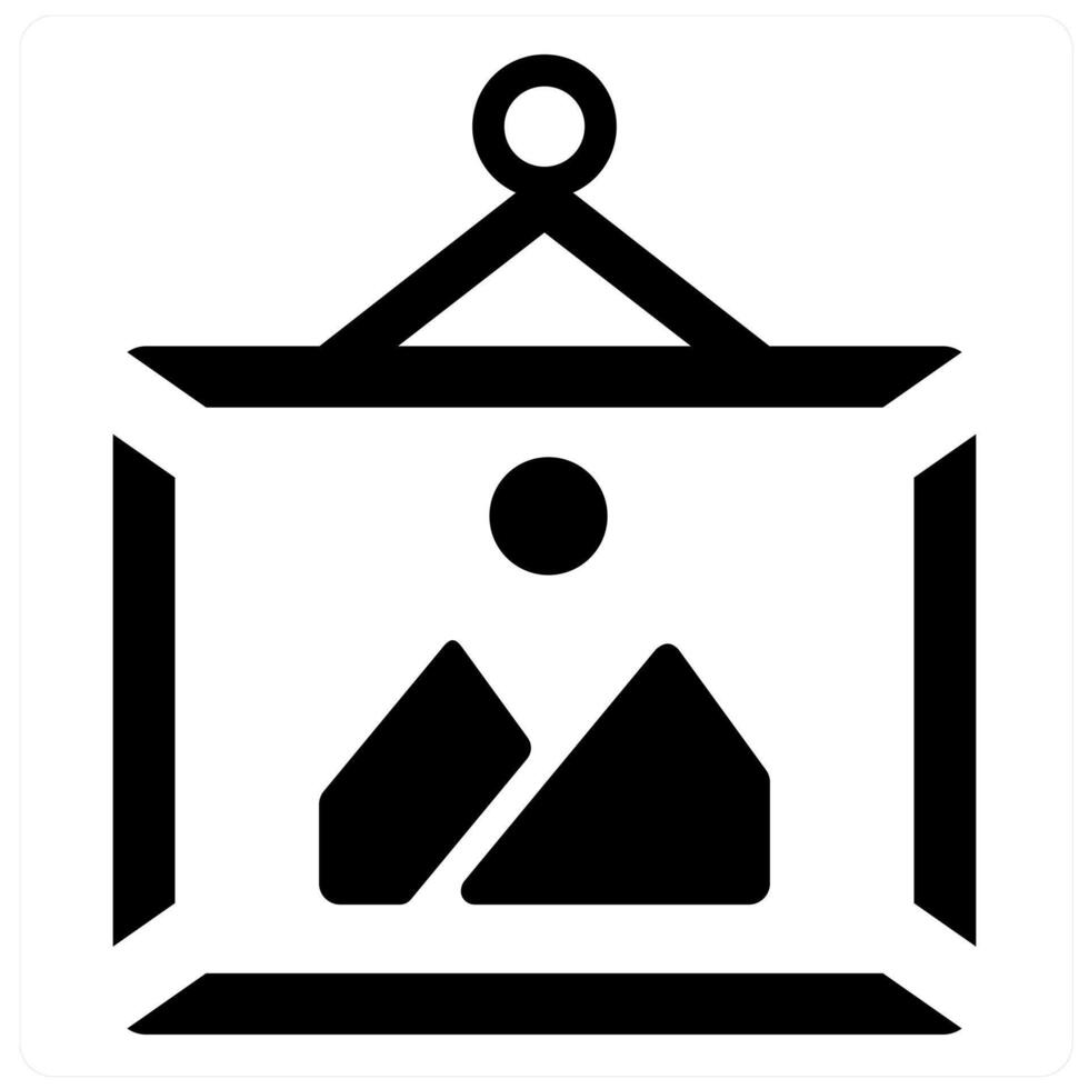 Painting and art icon concept in black filled color vector