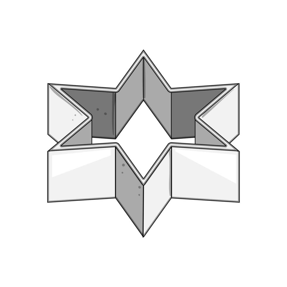 baking cookie cutter cartoon illustration vector