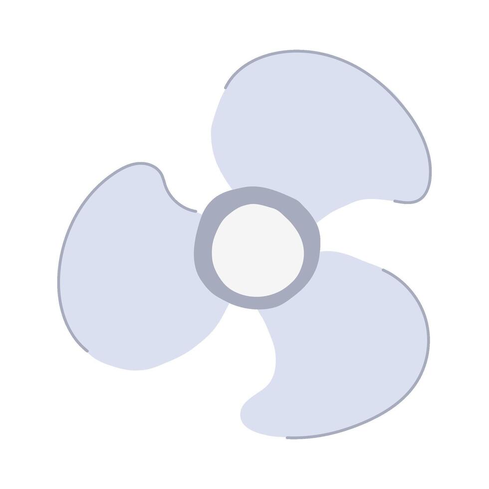 voltage cooling fan cartoon illustration vector