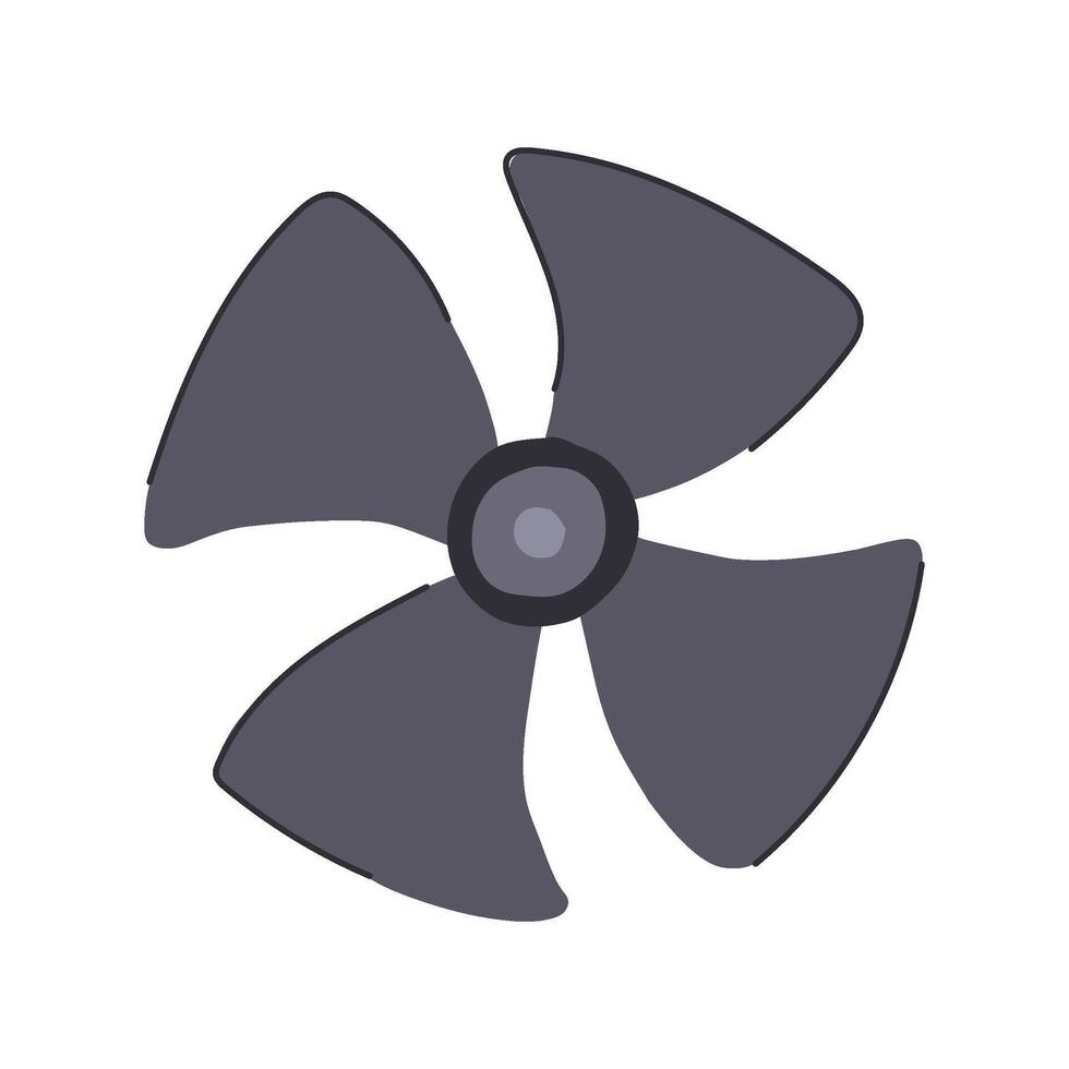durability cooling fan cartoon illustration vector