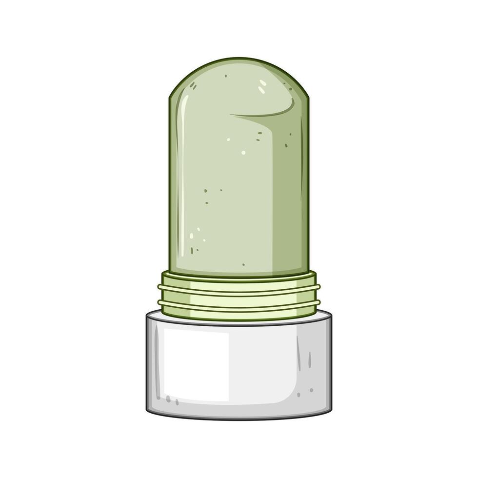 biodegradable deodorant eco friendly cartoon illustration vector