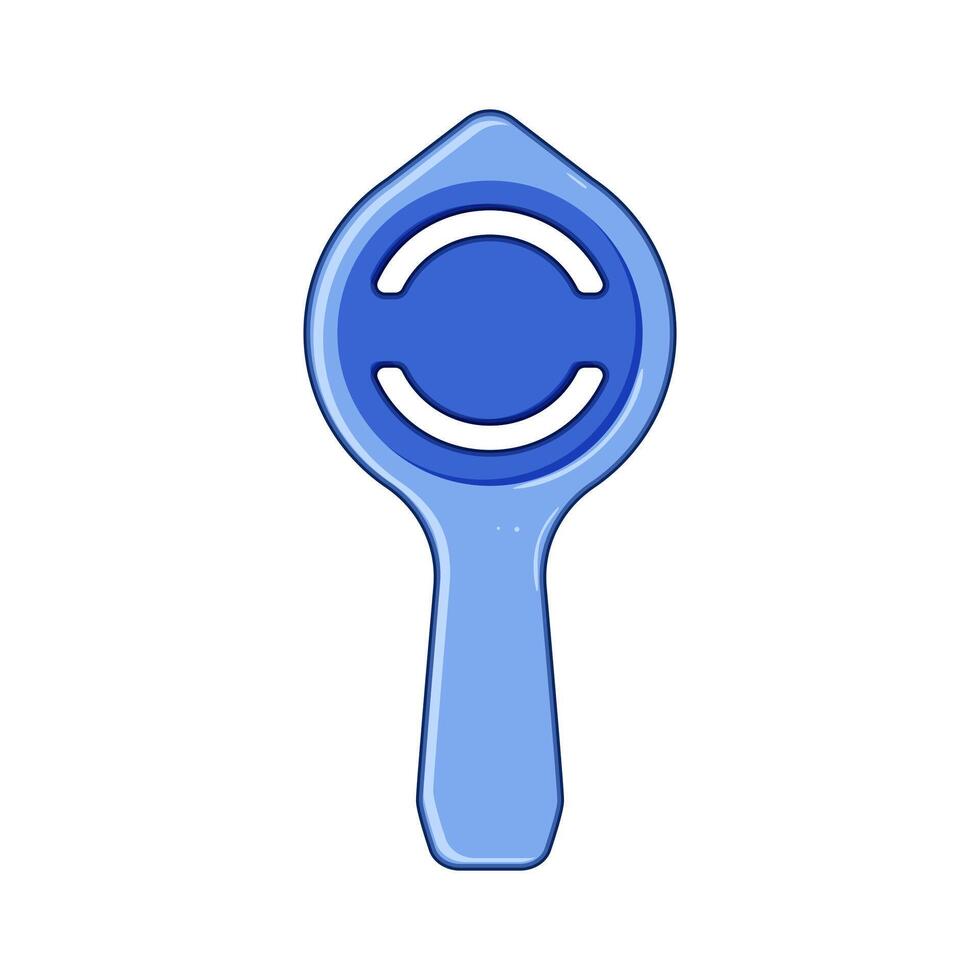 yolk egg separator tool cartoon illustration vector