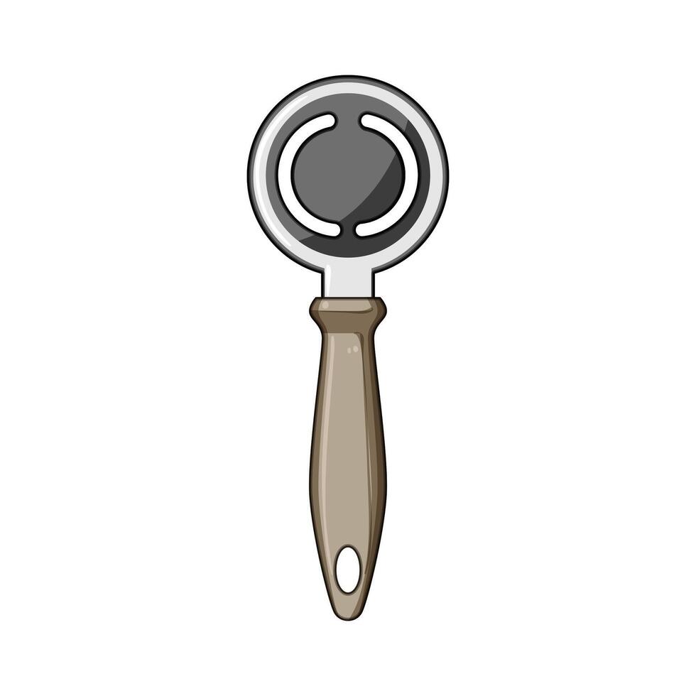 baking egg separator tool cartoon illustration vector