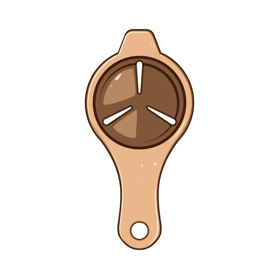 clean egg separator tool cartoon illustration vector