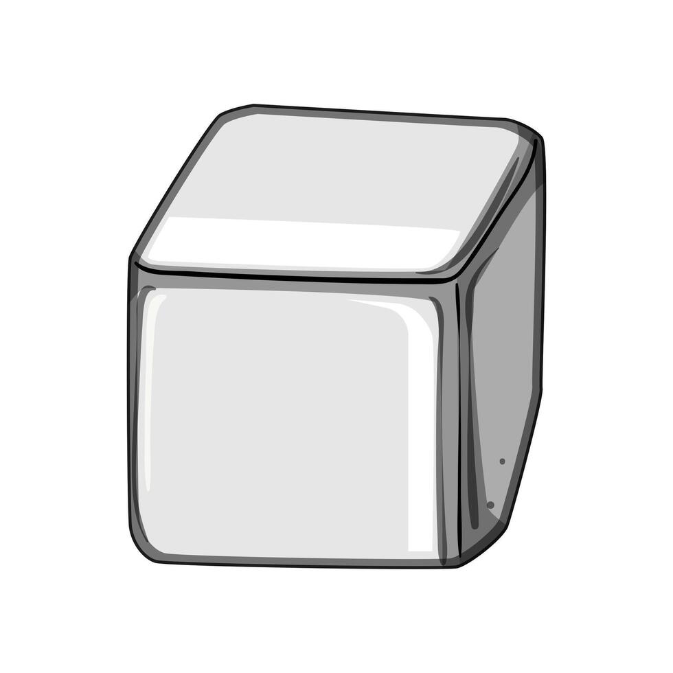 chillers ice cubes reusable cartoon illustration vector