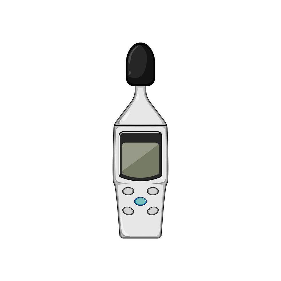 volume noise level meter cartoon illustration vector