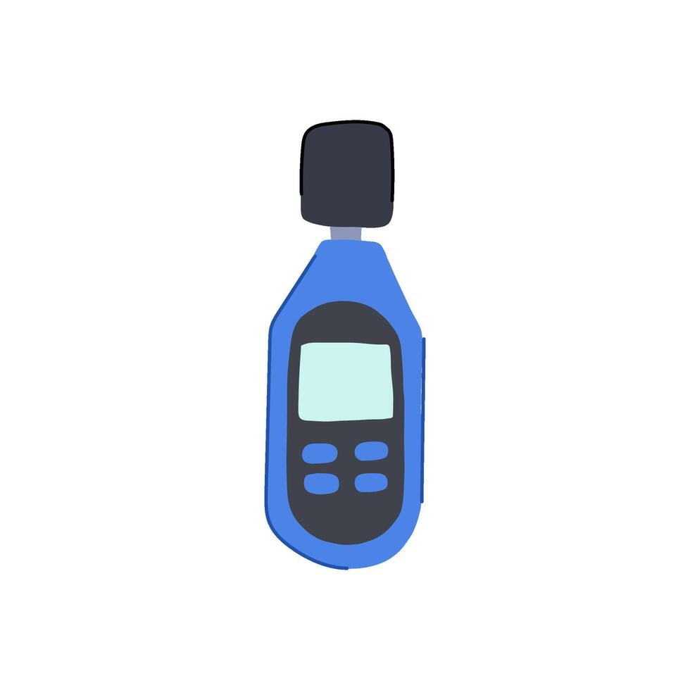 bordeaux noise level meter cartoon illustration vector