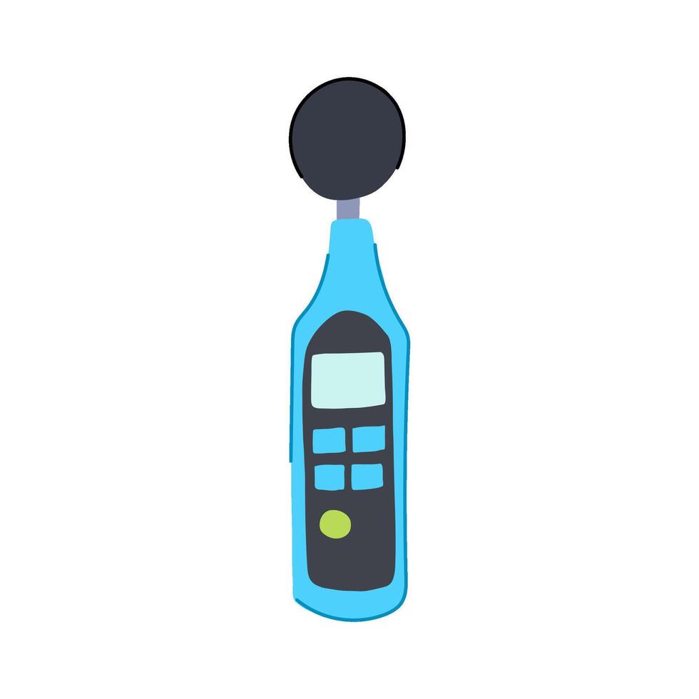merlot noise level meter cartoon illustration vector