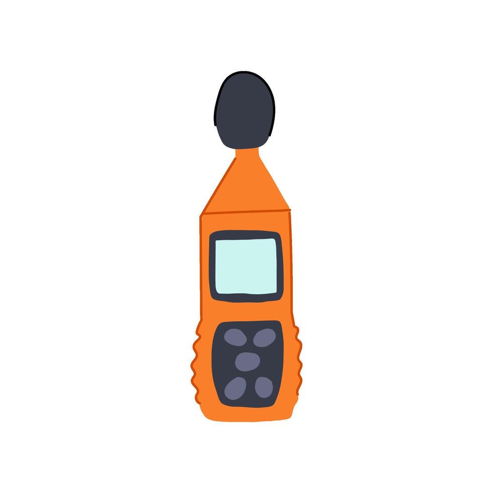 chardonnay noise level meter cartoon illustration vector