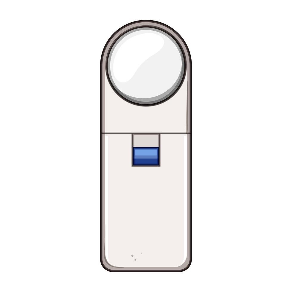 accuracy reading magnifier cartoon illustration vector