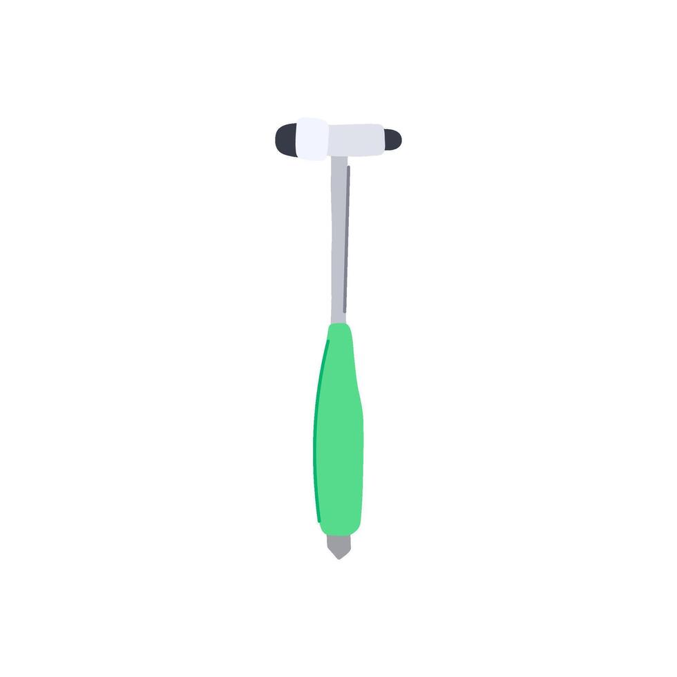 tool reflex hammer cartoon illustration vector
