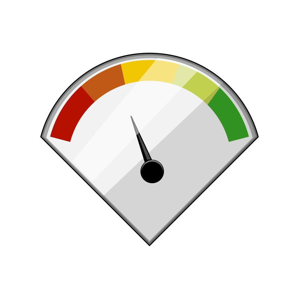 calibration speedometer cartoon illustration vector