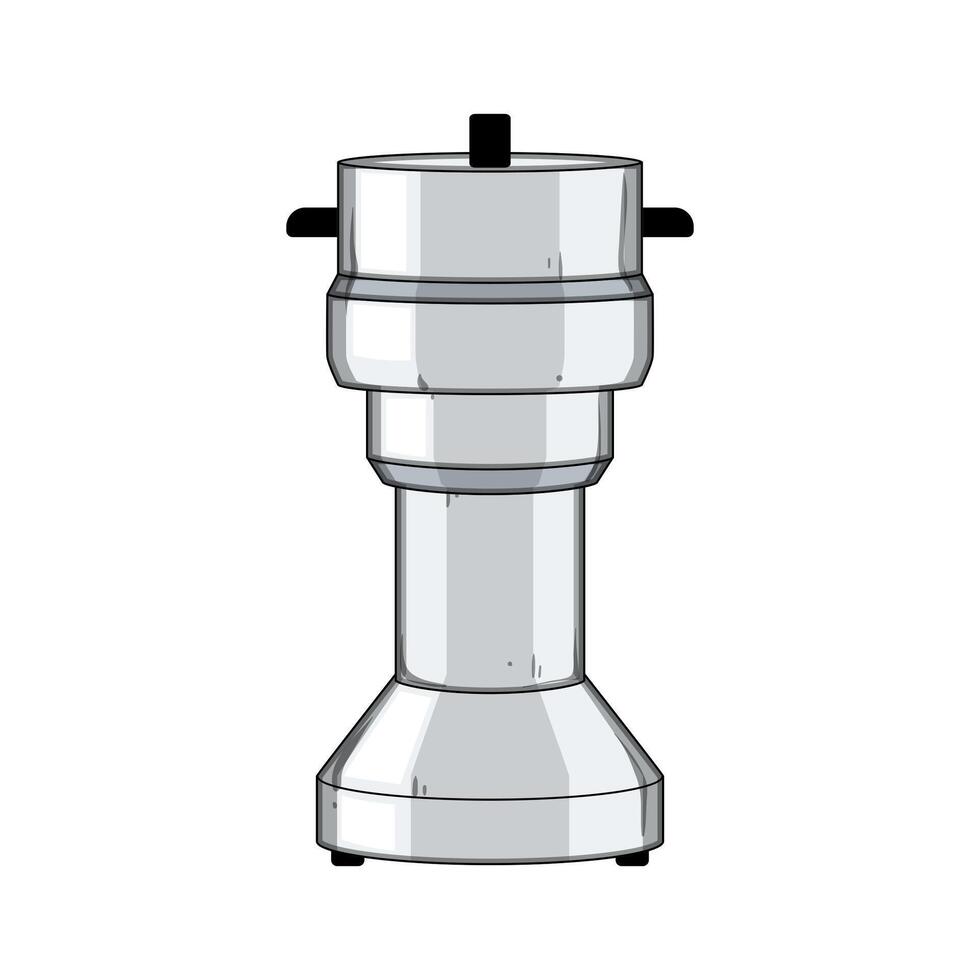 electric spice grinder cartoon illustration vector