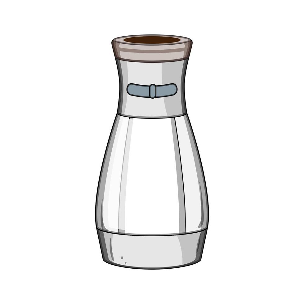 pepper spice grinder cartoon illustration vector