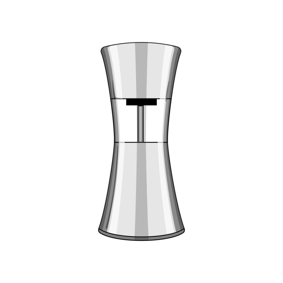 coffee spice grinder cartoon illustration vector