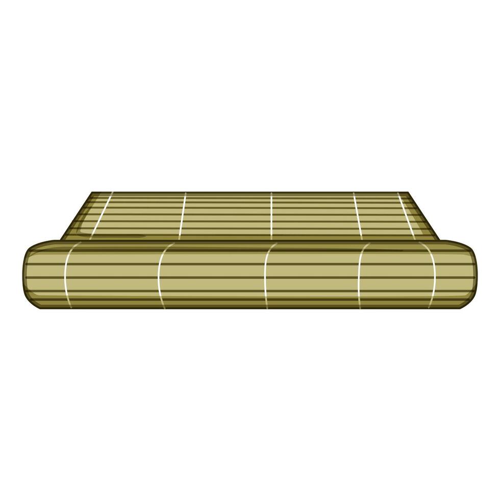 nori sushi rolling mat cartoon illustration vector