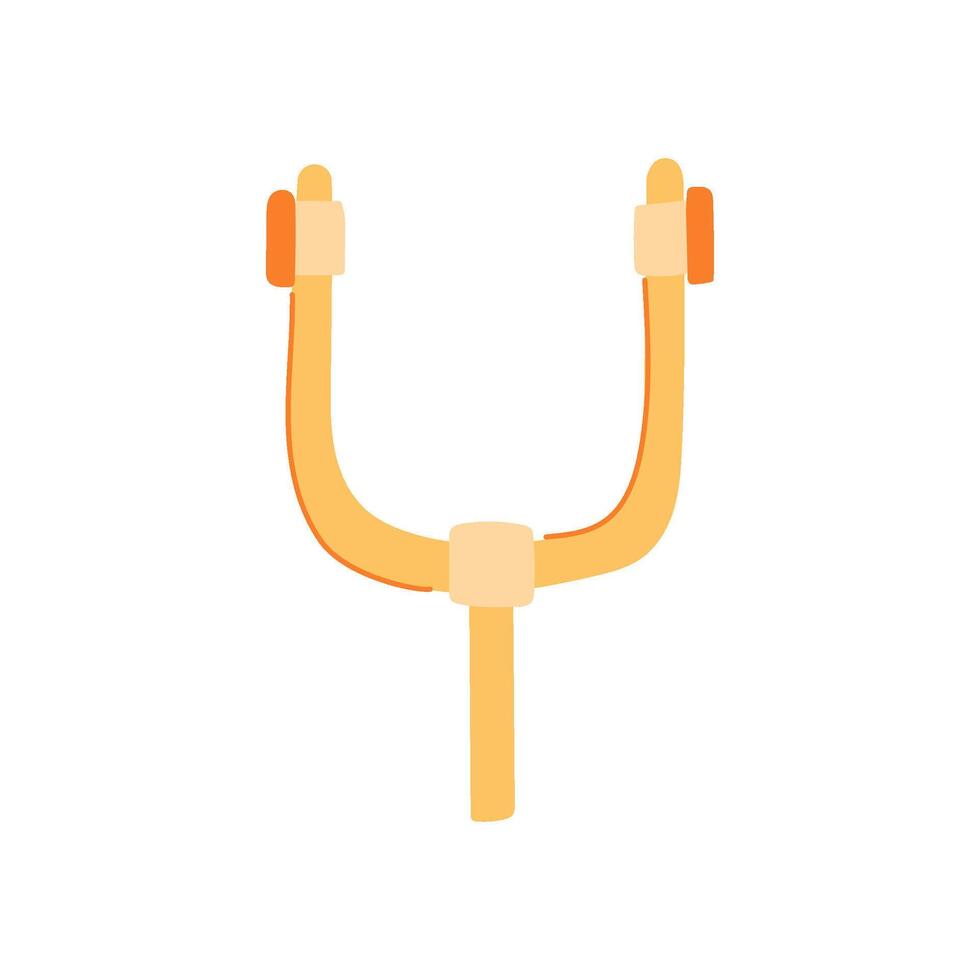 pitch tuning fork cartoon illustration vector