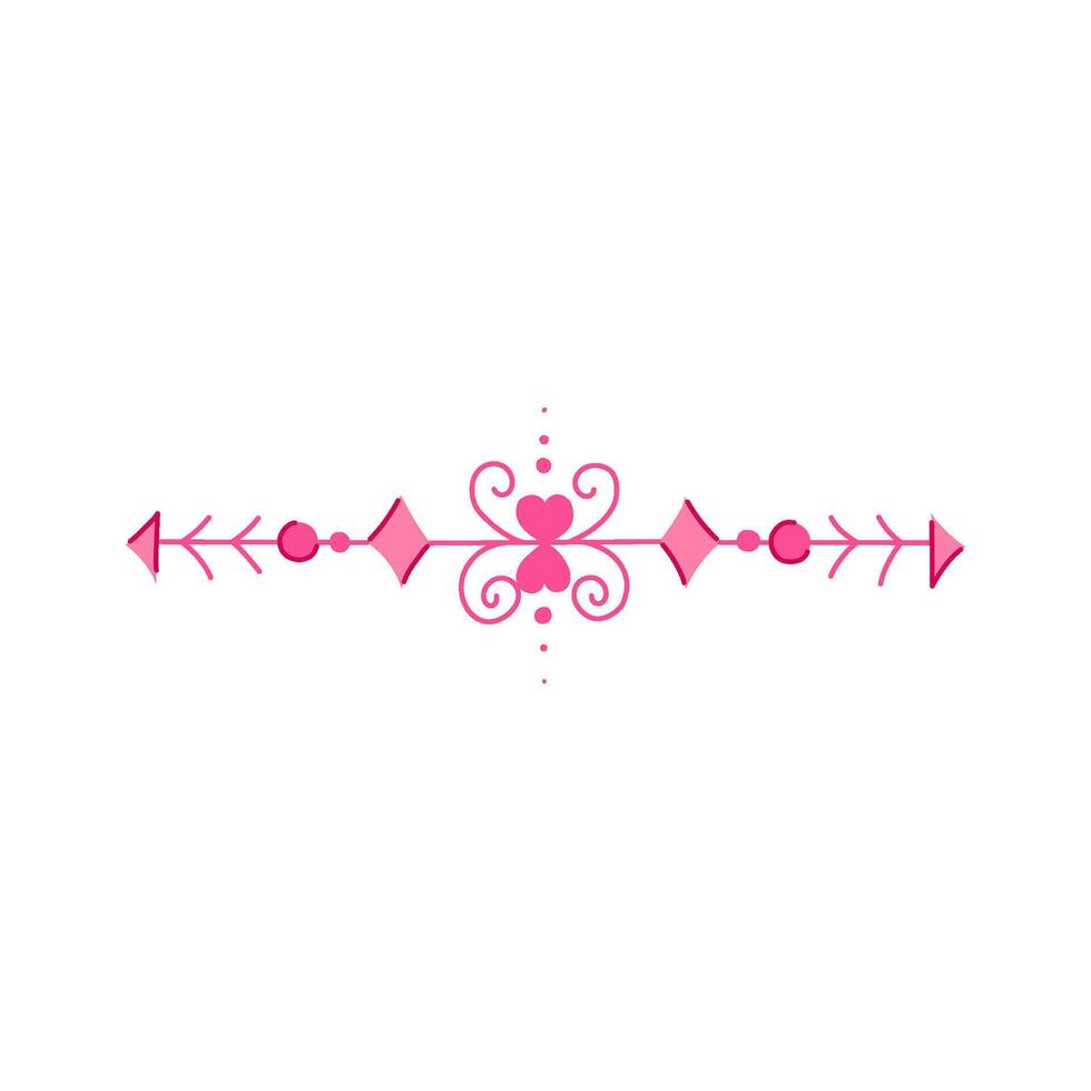 anguish wedding border ornament cartoon illustration vector