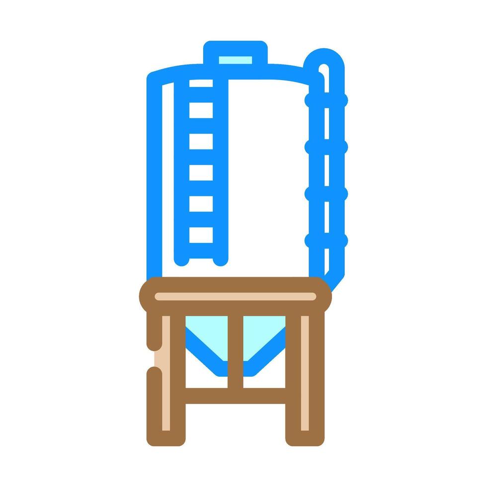 silo cement color icon illustration vector