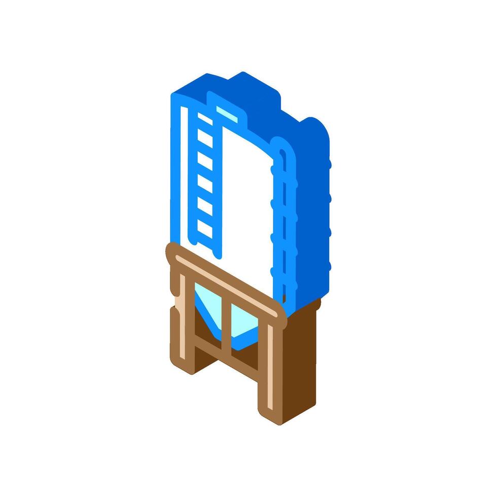 silo cement isometric icon illustration vector