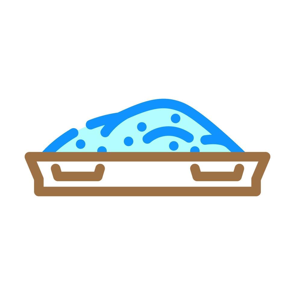 powder cement color icon illustration vector