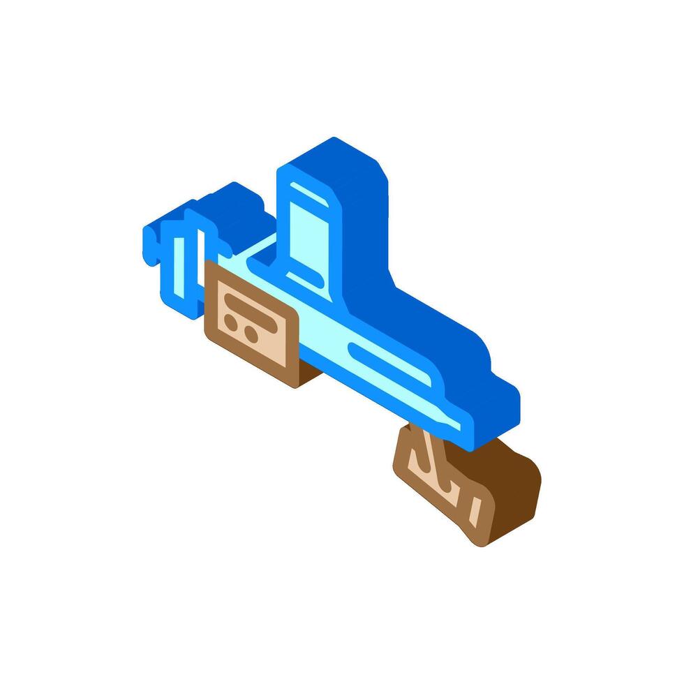 headlamp surgeon isometric icon illustration vector