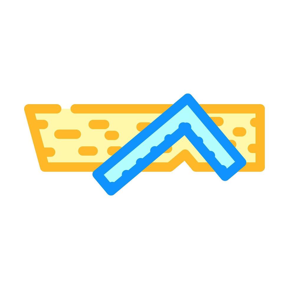 house frame painting wood frame color icon illustration vector