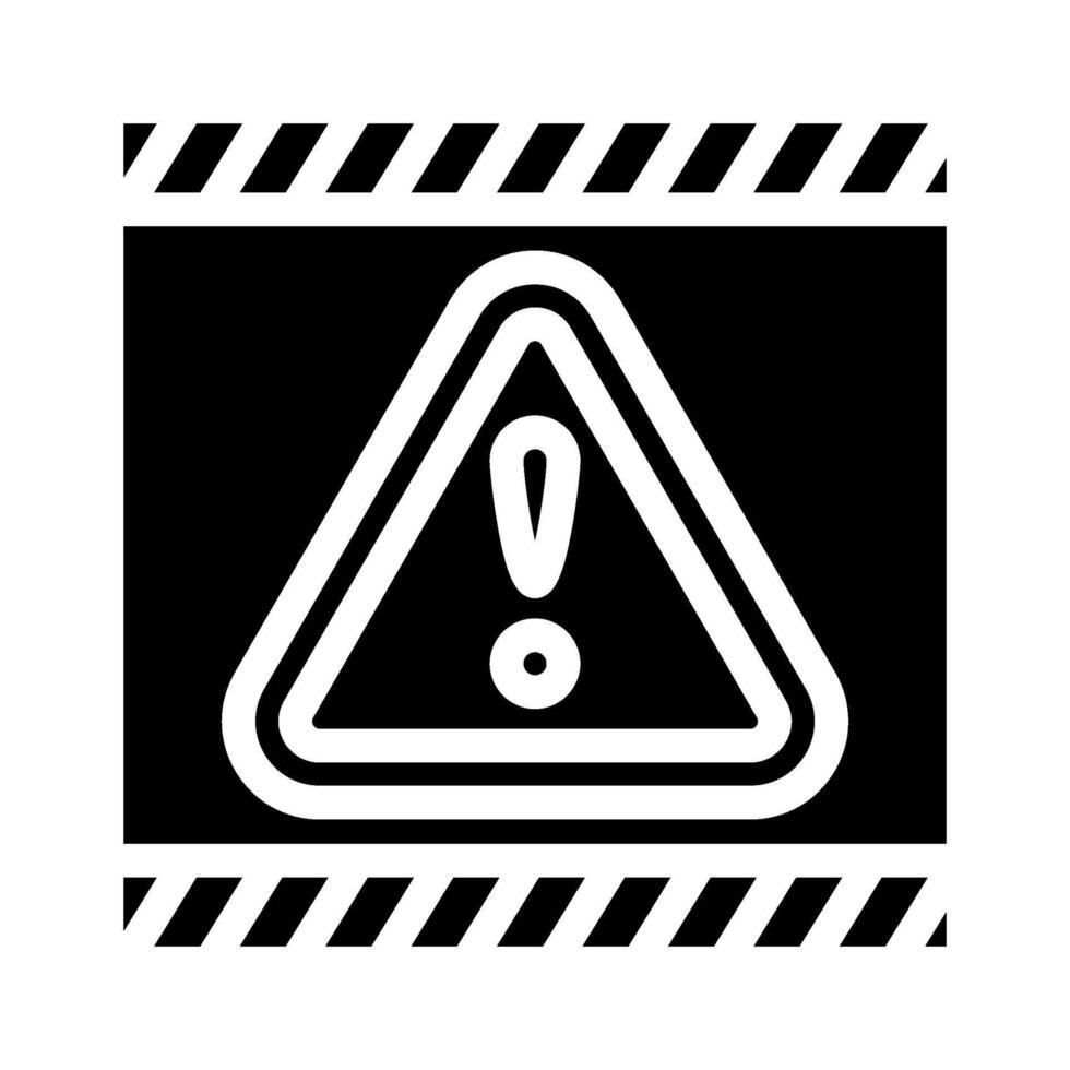 closed maintenance information glyph icon illustration vector