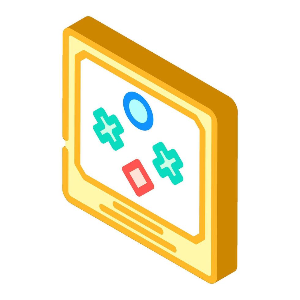 binocular vision test optometry eye isometric icon illustration vector