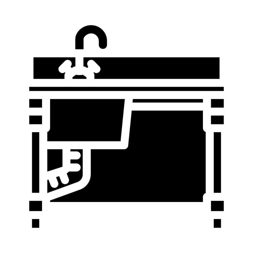 utility sink glyph icon illustration vector