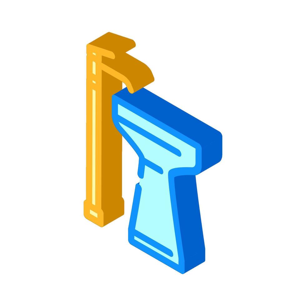 freestanding sink isometric icon illustration vector
