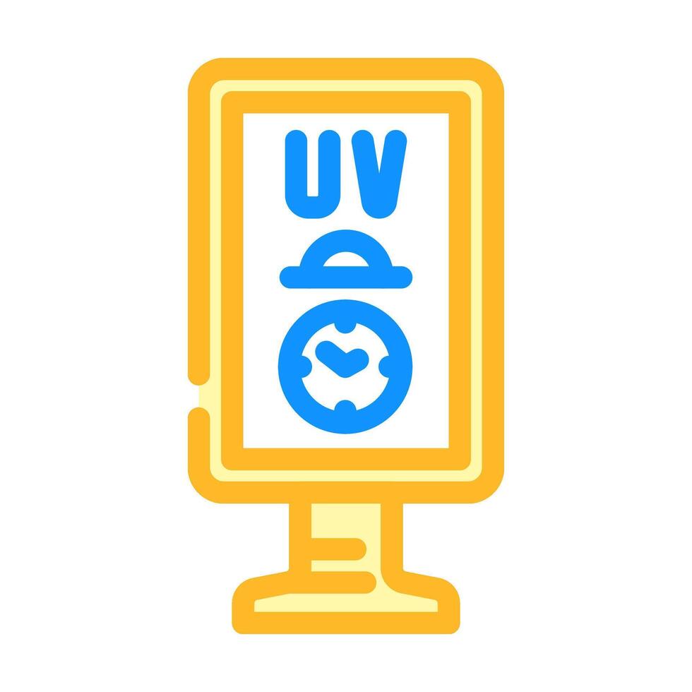 light therapy lamp smart home color icon illustration vector